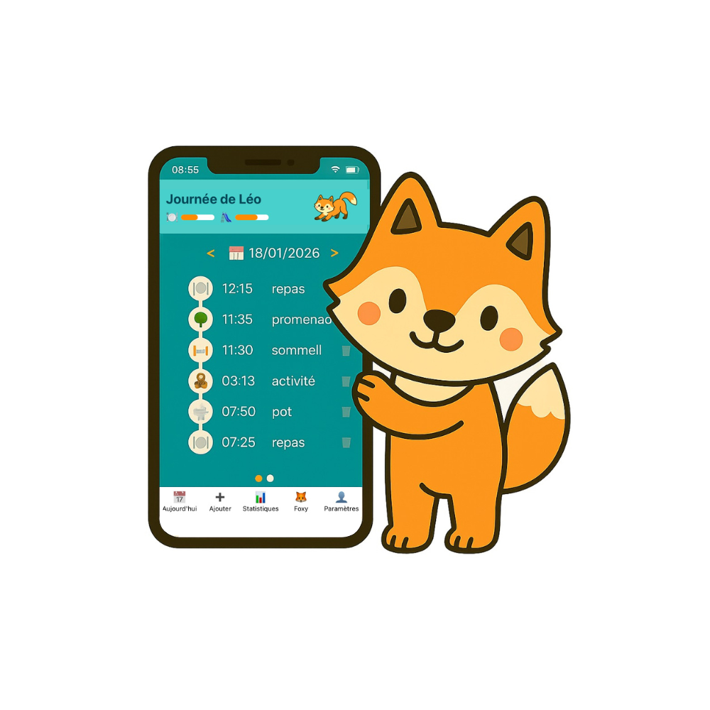 Aperçu application FoxyFamily